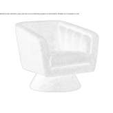 Swivel fabric armchair with armrests Jobbagyi