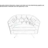 Quilted leather armchair with armrests Crooks