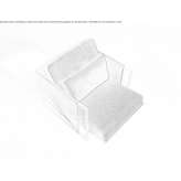 Fabric armchair Evje