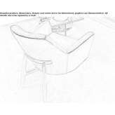 Velvet armchair with armrests Homun