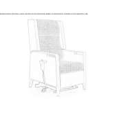 Upholstered reclining armchair with motor functions Distre
