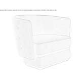 Velvet armchair with armrests Yemva