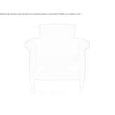 Leather armchair with armrests Buciumi