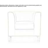 Fabric armchair with armrests Seesen
