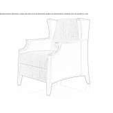 Upholstered armchair with armrests Fonyod