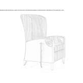 Upholstered reclining armchair with motor functions Chui