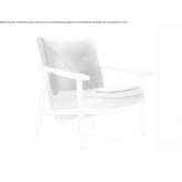 Fabric armchair with armrests Launac