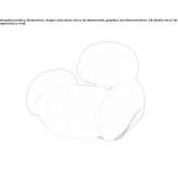 Fotel materiałowy z podłokietnikami Nerondes