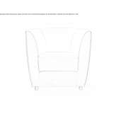 Fabric armchair with armrests Huitepec