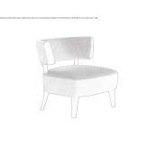 Fabric armchair Suszec