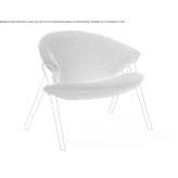 Fabric chair with removable cover Santee