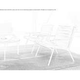 Leather armchair with armrests Juuka