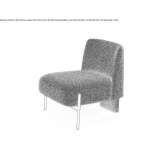 Fabric armchair Moere