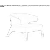 Armchair with armrests Cacique