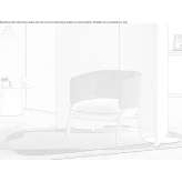 Fabric armchair with armrests Stanzach