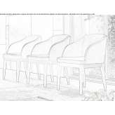Upholstered armchair with armrests Ahlden