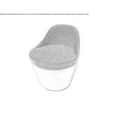 Fabric swivel armchair Utande