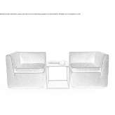 Modular armchair with armrests Merino