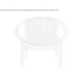 Oak armchair with armrests Seki