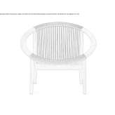 Rope chair with armrests Pasly