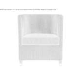 Lloyd Loom armchair with integrated cushion Talihina