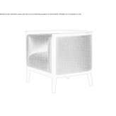 Fabric upholstered armchair with armrests Kunzing