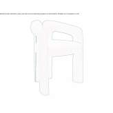 Fabric chair with removable cover Dobreni