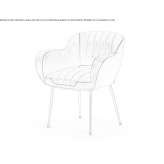 Leather armchair Stendal