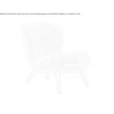 Textile armchair with integrated cushion Alijo