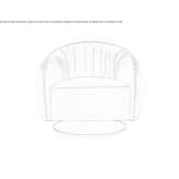 Fabric swivel armchair Konokovo