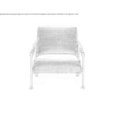 Fabric armchair with armrests Elma