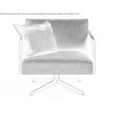 Swivel fabric chair with 4-star base Eferding