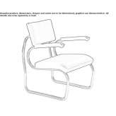 Upholstered armchair with armrests Mochumi
