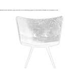 Ash armchair Luzy