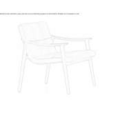 Upholstered armchair with armrests Bolekhiv