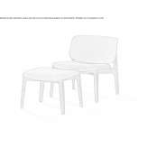 Fotel tapicerowany tkaniną Bacesti