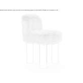 Armchair upholstered with fur Vezin