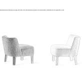 Fabric chair with removable cover Maisi