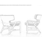 Fabric armchair with armrests Cubitas