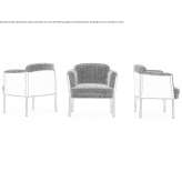 Fabric armchair with armrests Kijevo