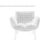 Fabric armchair with armrests Antalya