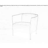 Felt armchair with removable cover Bisee