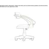 Swivel beech armchair with armrests Kennebec