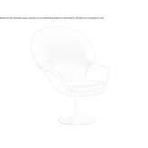 Leather swivel chair Zirahuen