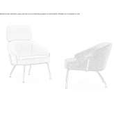 Fabric armchair Deming