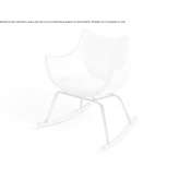 Fabric rocking chair Plum