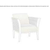 Fabric armchair with armrests Ommoord