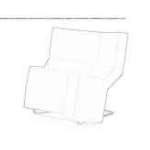 High-back armchair Fornase