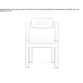 Beech armchair with armrests Kennebec