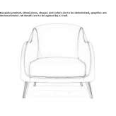 Leather armchair with armrests Drenje